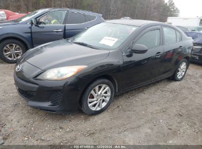 2012 MAZDA MAZDA3 I TOURING Black  Gasoline JM1BL1V79C1532518 photo #3