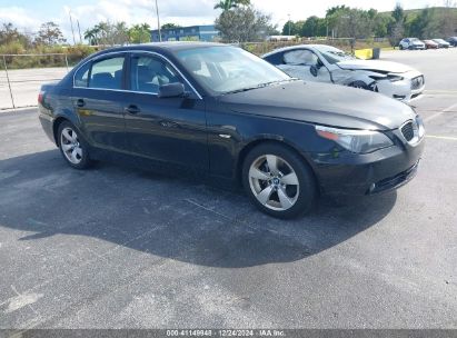 2007 BMW 530I Black  Gasoline WBANE73517CM50673 photo #1