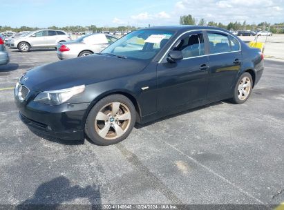 2007 BMW 530I Black  Gasoline WBANE73517CM50673 photo #3