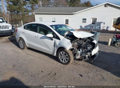 2016 KIA RIO LX White  Gasoline KNADM4A39G6639438 photo #1