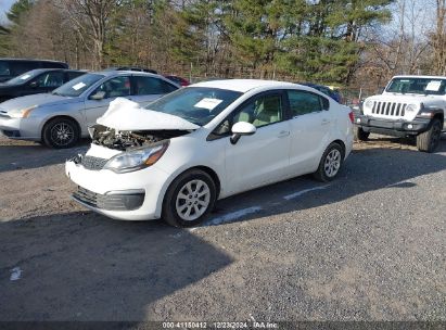 2016 KIA RIO LX White  Gasoline KNADM4A39G6639438 photo #3