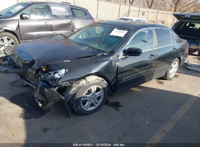 2007 HONDA ACCORD 2.4 EX Black  Gasoline 1HGCM56837A002679 photo #3