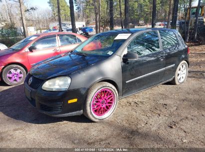 2007 VOLKSWAGEN RABBIT 2-DOOR Black  Gasoline WVWAR71KX7W214309 photo #3