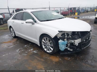 2016 LINCOLN MKZ HYBRID White  Hybrid 3LN6L2LU8GR626008 photo #1