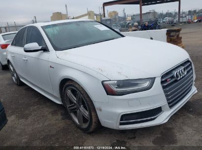 2013 AUDI S4 3.0T PREMIUM PLUS White  Gasoline WAUBGAFLXDA235322 photo #1