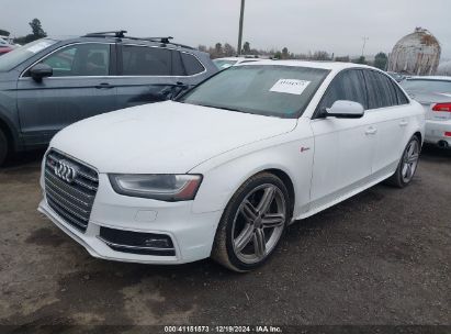 2013 AUDI S4 3.0T PREMIUM PLUS White  Gasoline WAUBGAFLXDA235322 photo #3