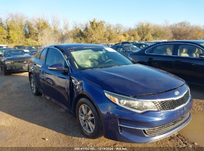 2016 KIA OPTIMA LX Blue  Gasoline 5XXGT4L37GG094342 photo #1