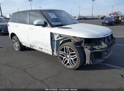 2016 LAND ROVER RANGE ROVER SPORT 3.0L V6 SUPERCHARGED SE White  Gasoline SALWG2VF8GA555533 photo #1