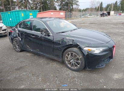 2018 ALFA ROMEO GIULIA AWD Black  Gasoline ZARFAEDN2J7592512 photo #1