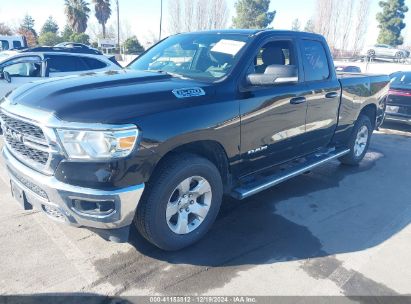 2022 RAM 1500 BIG HORN  4X4 6'4 BOX Black  Gasoline 1C6RRFBG4NN293378 photo #3