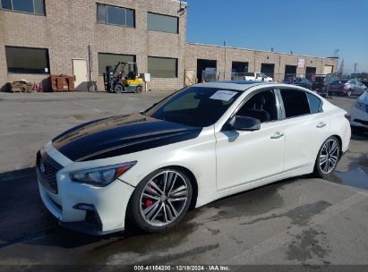 2019 INFINITI Q50 3.0T RED SPORT 400 White  Gasoline JN1FV7AP3KM760695 photo #3