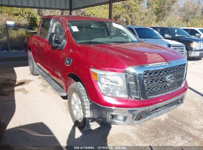 2017 NISSAN TITAN SV Red  Gasoline 1N6AA1E54HN500850 photo #1