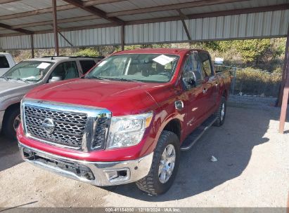 2017 NISSAN TITAN SV Red  Gasoline 1N6AA1E54HN500850 photo #3