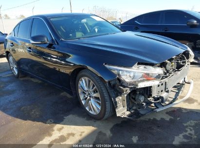 2019 INFINITI Q50 3.0T LUXE Black  Gasoline JN1EV7AP8KM519775 photo #1