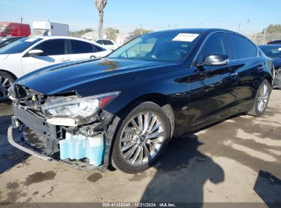 2019 INFINITI Q50 3.0T LUXE Black  Gasoline JN1EV7AP8KM519775 photo #3