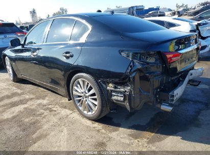 2019 INFINITI Q50 3.0T LUXE Black  Gasoline JN1EV7AP8KM519775 photo #4