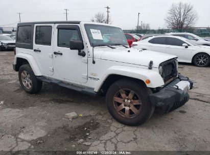 2014 JEEP WRANGLER UNLIMITED SAHARA White  Flexible Fuel 1C4HJWEG5EL271991 photo #1