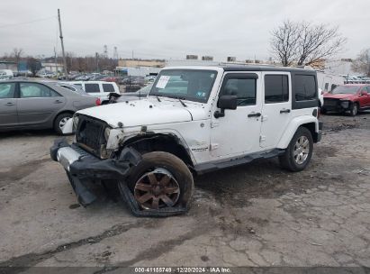 2014 JEEP WRANGLER UNLIMITED SAHARA White  Flexible Fuel 1C4HJWEG5EL271991 photo #3