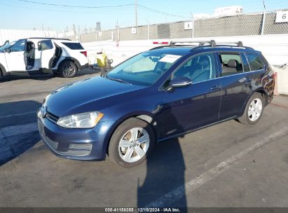 2015 VOLKSWAGEN GOLF SPORTWAGEN TDI S 4-DOOR Blue  Diesel 3VWCA7AU9FM509947 photo #3