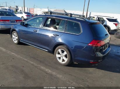 2015 VOLKSWAGEN GOLF SPORTWAGEN TDI S 4-DOOR Blue  Diesel 3VWCA7AU9FM509947 photo #4