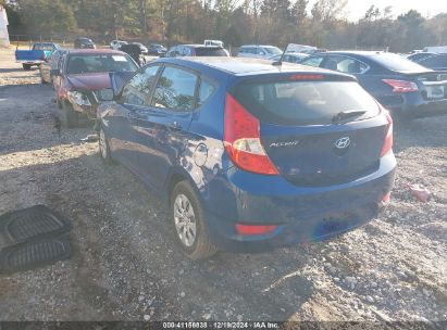 2017 HYUNDAI ACCENT SE Blue  Gasoline KMHCT5AE2HU312736 photo #4