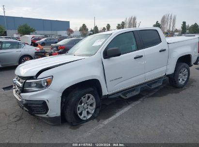 2021 CHEVROLET COLORADO 2WD  SHORT BOX WT White  Gasoline 1GCGSBEN6M1265899 photo #3