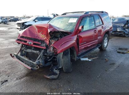 2005 TOYOTA 4RUNNER LIMITED V8 Red  Gasoline JTEBT17R258019826 photo #3