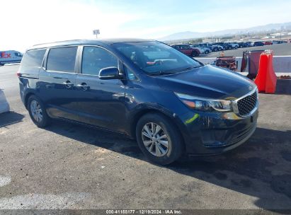 2016 KIA SEDONA LX Dark Blue  Gasoline KNDMB5C10G6165874 photo #1