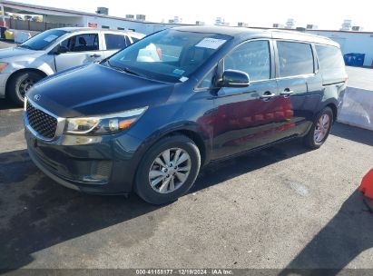 2016 KIA SEDONA LX Dark Blue  Gasoline KNDMB5C10G6165874 photo #3