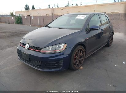 2017 VOLKSWAGEN GOLF GTI AUTOBAHN 4-DOOR/S 4-DOOR/SE 4-DOOR/SPORT 4-DOOR Blue  Gasoline 3VW447AU7HM031803 photo #3