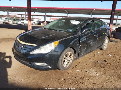 2013 HYUNDAI SONATA GLS Black  Gasoline 5NPEB4AC0DH651816 photo #3