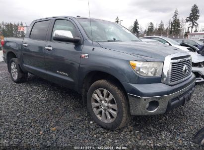 2010 TOYOTA TUNDRA CREWMAX LIMITED Gray  Gasoline 5TFHY5F16AX152513 photo #1