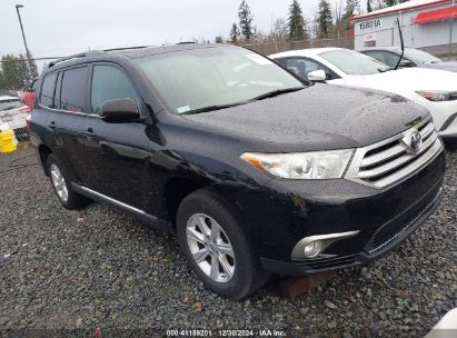 2011 TOYOTA HIGHLANDER SE V6 Black  Gasoline 5TDBK3EH4BS083953 photo #1