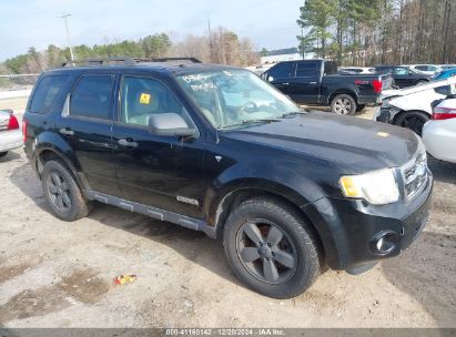 2008 FORD ESCAPE XLT Black  Gasoline 1FMCU93178KE76333 photo #1