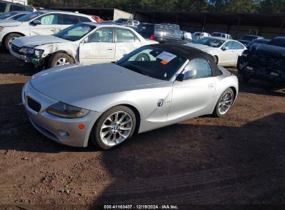 2005 BMW Z4 2.5I Silver  Gasoline 4USBT33585LR69747 photo #3