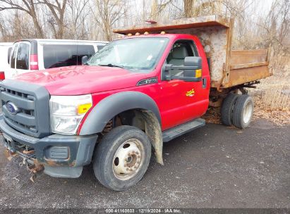 2012 FORD F450 SUPER DUTY Red  Gasoline 1FDUF4HY8CEB43234 photo #3