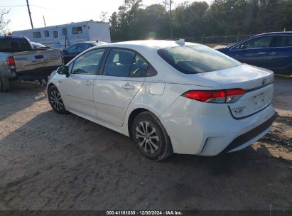 2020 TOYOTA COROLLA HYBRID LE White  Hybrid JTDEBRBE9LJ005841 photo #4