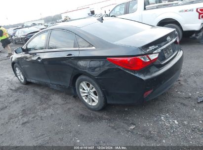 2014 HYUNDAI SONATA GLS Black  Gasoline 5NPEB4AC1EH943427 photo #4