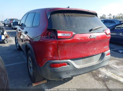 2016 JEEP CHEROKEE SPORT Red  Gasoline 1C4PJLABXGW217303 photo #4