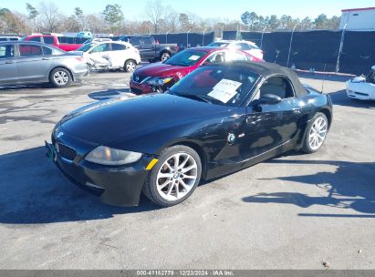 2007 BMW Z4 3.0I Black  Gasoline 4USBU33567LW60522 photo #3