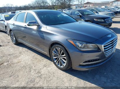 2015 HYUNDAI GENESIS 3.8 Gray  Gasoline KMHGN4JE3FU057405 photo #1