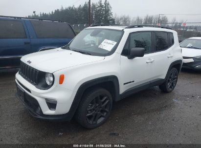 2021 JEEP RENEGADE 80TH ANNIVERSARY 4X4 White  Gasoline ZACNJDBB7MPN35896 photo #3