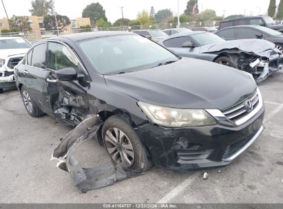 2014 HONDA ACCORD LX Black  Gasoline 1HGCR2F33EA261237 photo #1