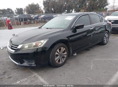 2014 HONDA ACCORD LX Black  Gasoline 1HGCR2F33EA261237 photo #3