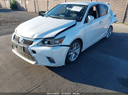 2015 LEXUS CT 200H White  Hybrid JTHKD5BH2F2225318 photo #3