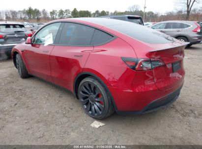 2024 TESLA MODEL Y PERFORMANCE DUAL MOTOR ALL-WHEEL DRIVE Red  Electric 7SAYGDEF3RA321483 photo #4