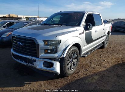 2016 FORD F-150 XLT Silver  Gasoline 1FTEW1CG0GFB99173 photo #3