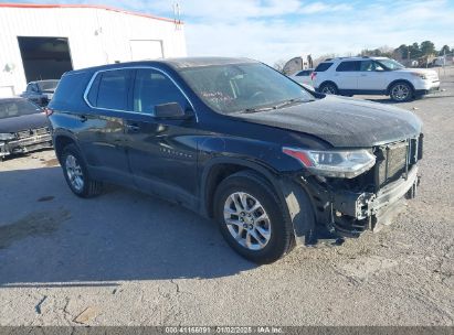 2020 CHEVROLET TRAVERSE FWD LS Black  Gasoline 1GNERFKW2LJ316618 photo #1