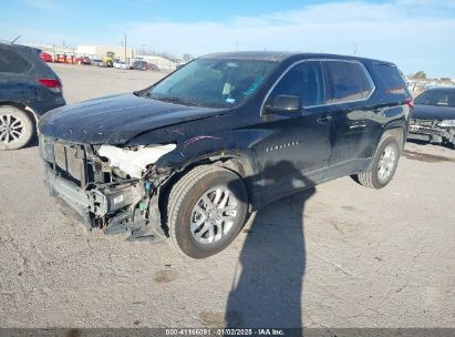 2020 CHEVROLET TRAVERSE FWD LS Black  Gasoline 1GNERFKW2LJ316618 photo #3