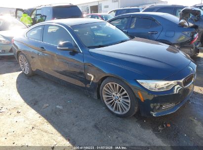 2014 BMW 428I Blue  Gasoline WBA3N3C54EK230124 photo #1